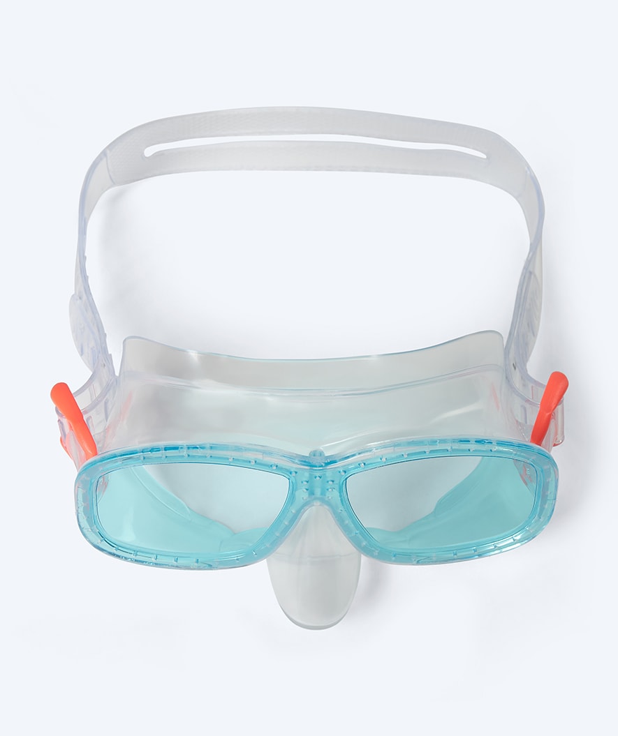 Watery diving mask for kids (4-10) - Wyre - White/blue