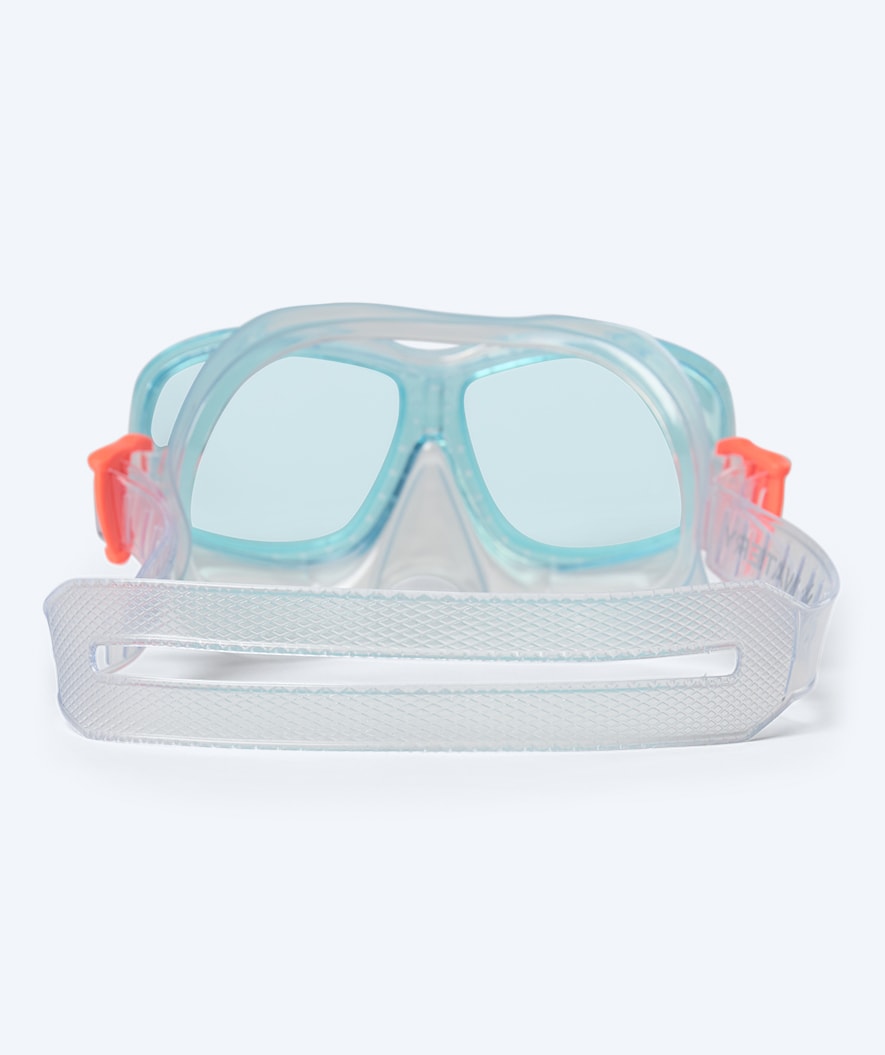 Watery diving mask for kids (4-10) - Wyre - White/blue