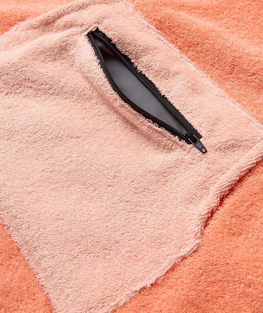 Watery bathing poncho for kids - Cotton - Atlantic Pink