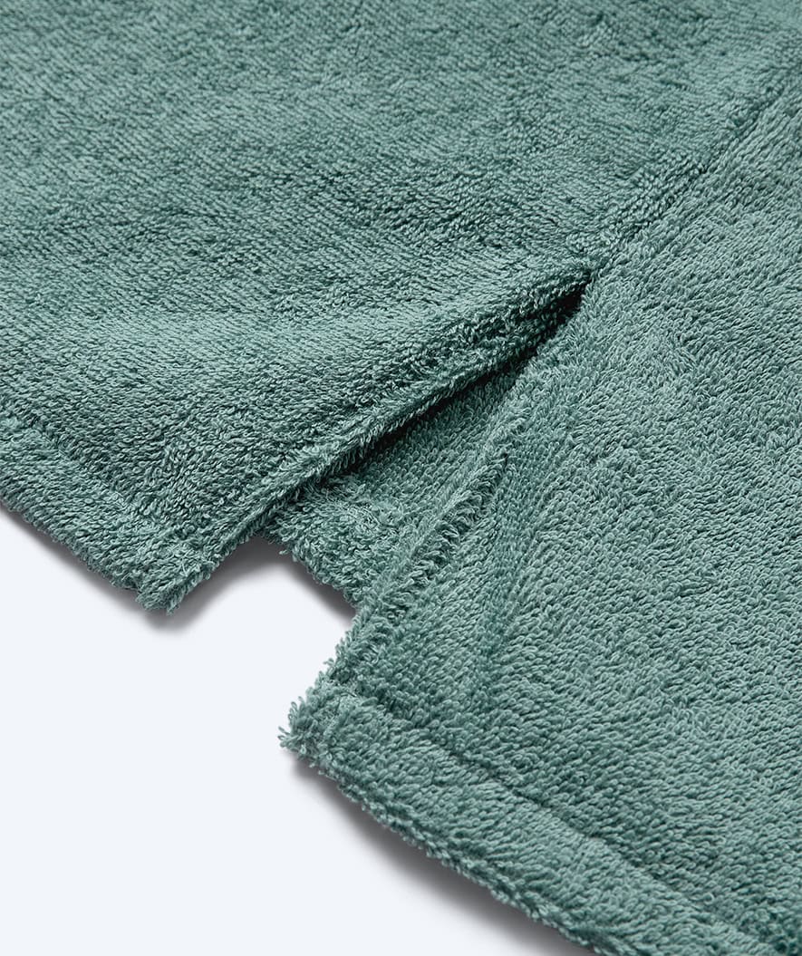 Watery bathing poncho for kids - Cotton - Forrest Green