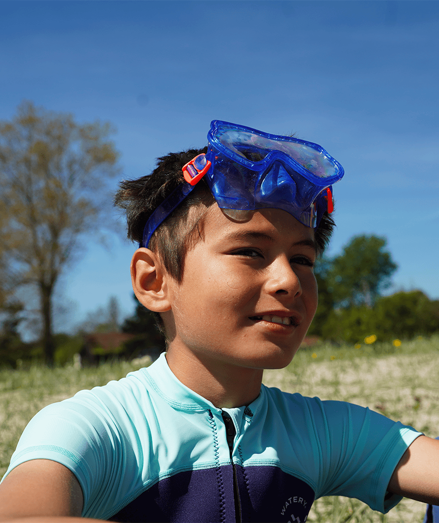 Watery diving mask for kids (4-10) - Winslet - Blue