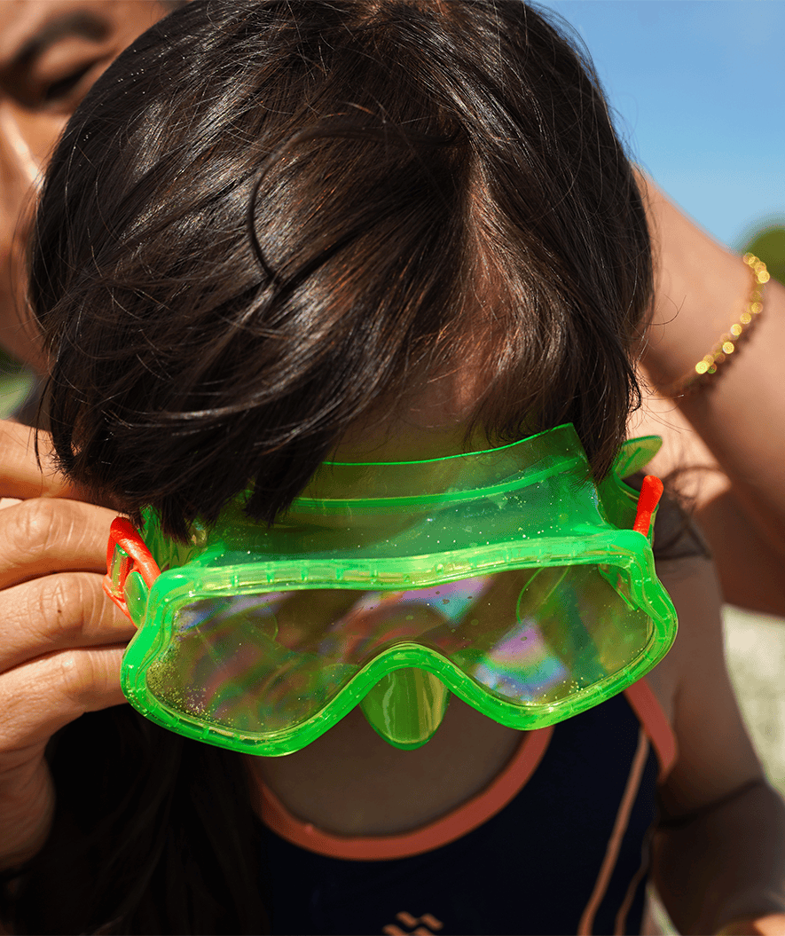 Watery diving mask for kids (4-10) - Winslet - Green