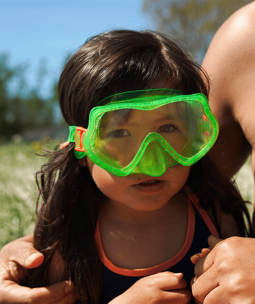 Watery diving mask for kids (4-10) - Winslet - Green