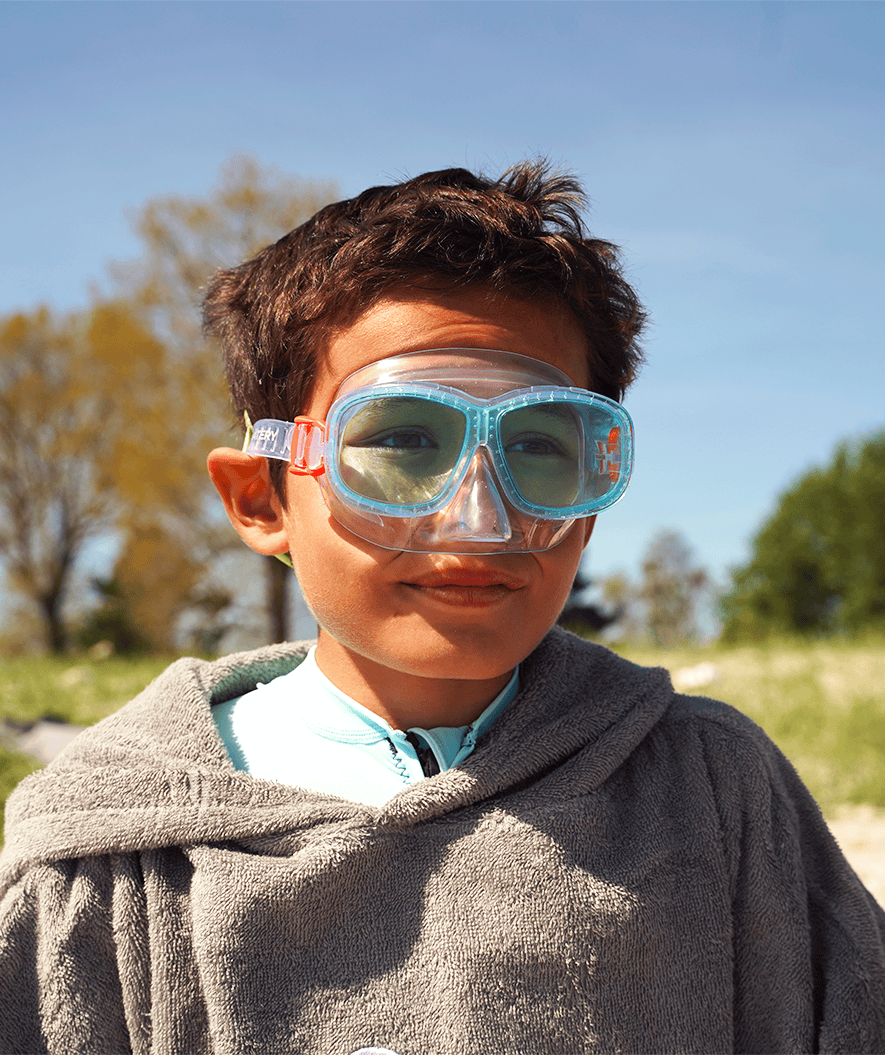 Watery diving mask for kids (4-10) - Wyre - Dark blue