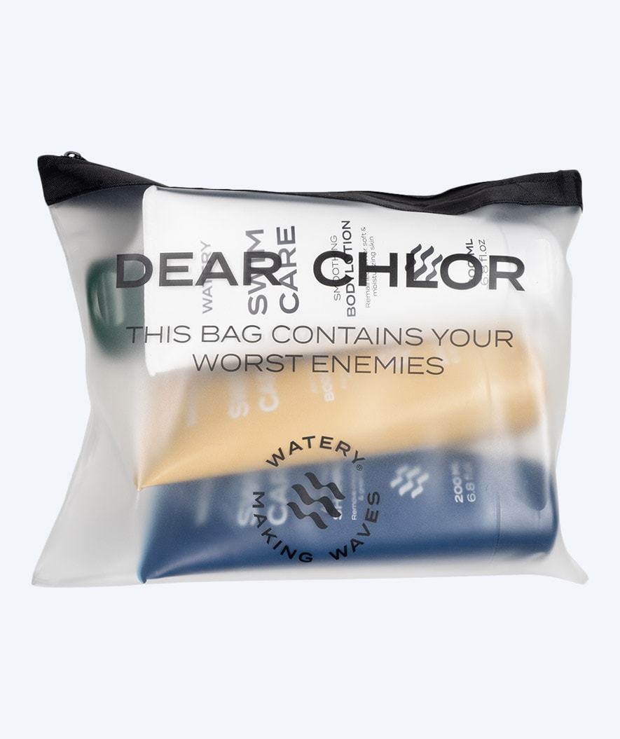Watery wet/dry swim-care bag