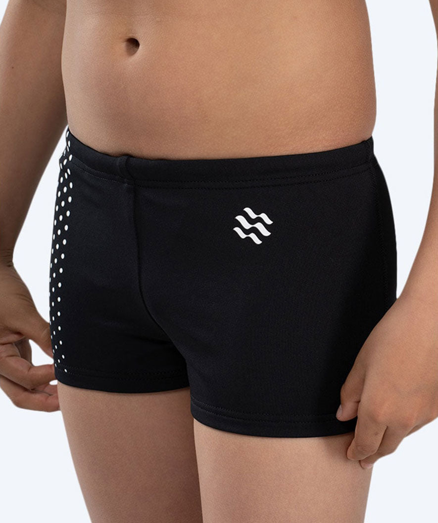 Watery swim trunks for boys - Flaming Vegas Eco - White Sporty