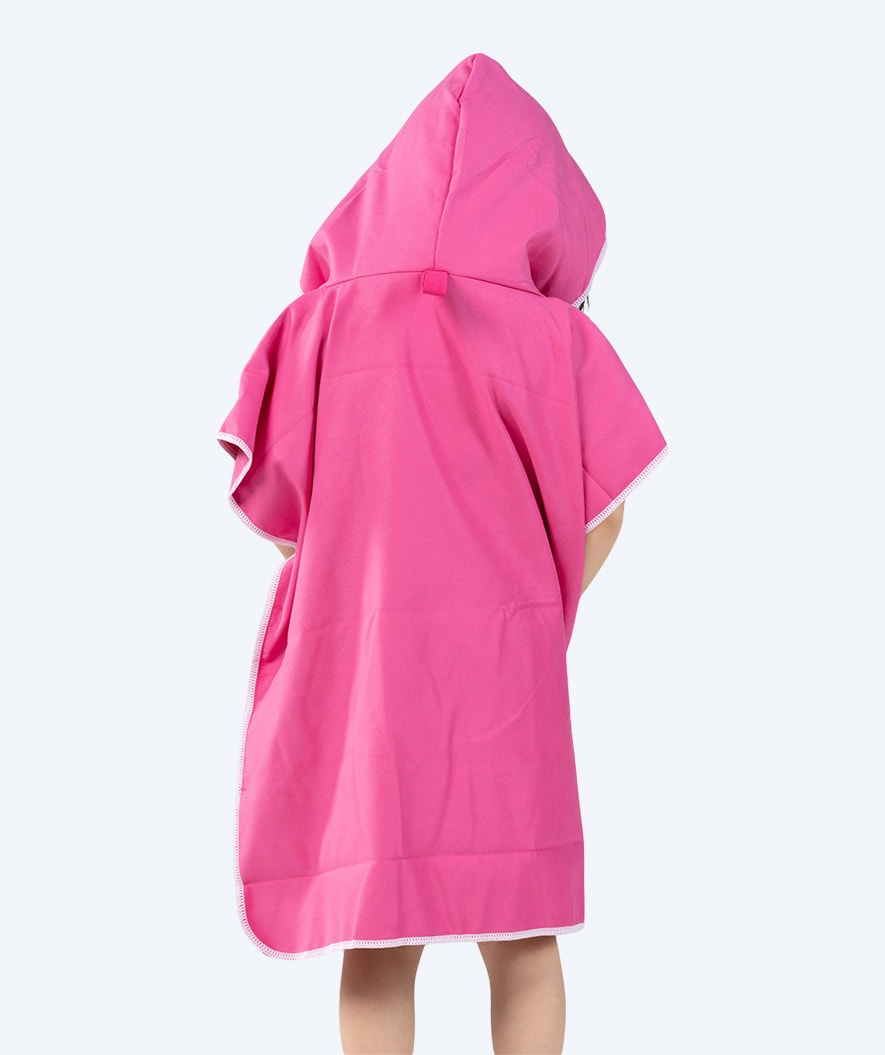 Watery bathing poncho for kids - Microfiber - Pink