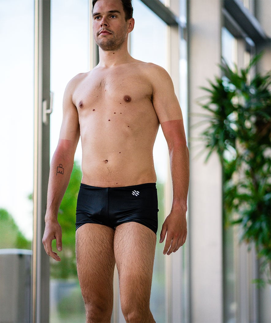 Watery trunks for men - Flaming Vegas Eco - Black