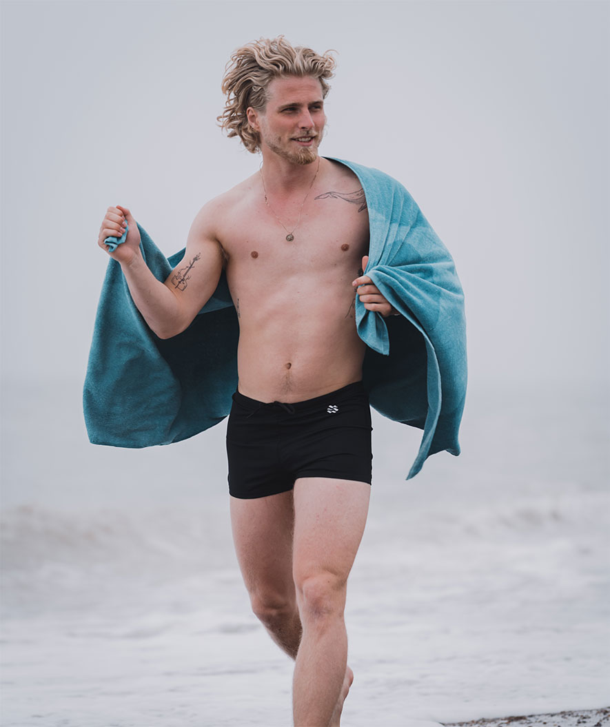 Watery trunks for men - Flaming Vegas Eco - Black