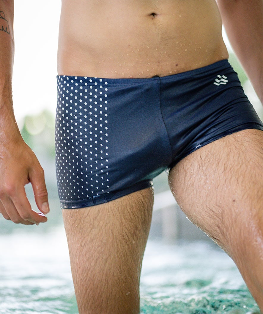 Watery trunks for men - Flaming Vegas Eco - White Sporty