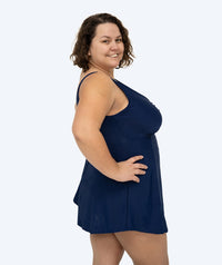 Watery skirted swimsuit for women - Dayla - Dark Blue