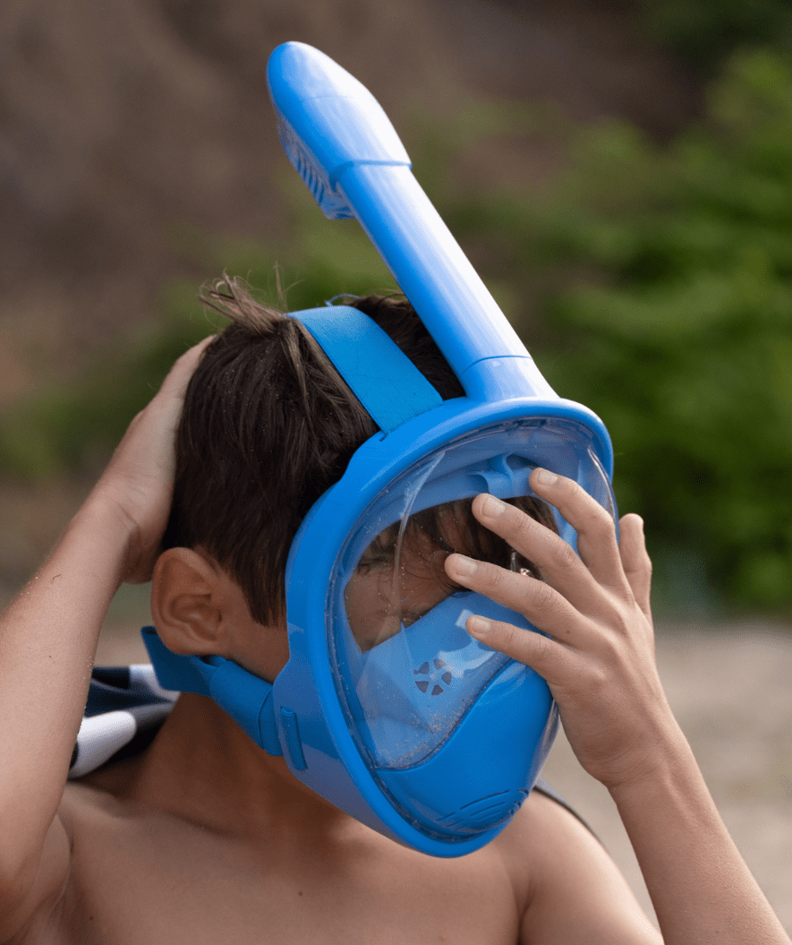 Watery full face diving mask for kids - Oxygen - Black