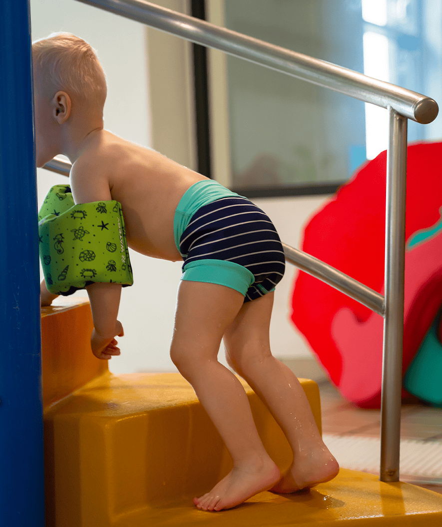 Watery swim nappies for kids - Neoprene Swim Nappy - Atlantic Orange