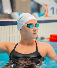 Watery swim goggles - Proflex Swedish Mirror - Black/silver