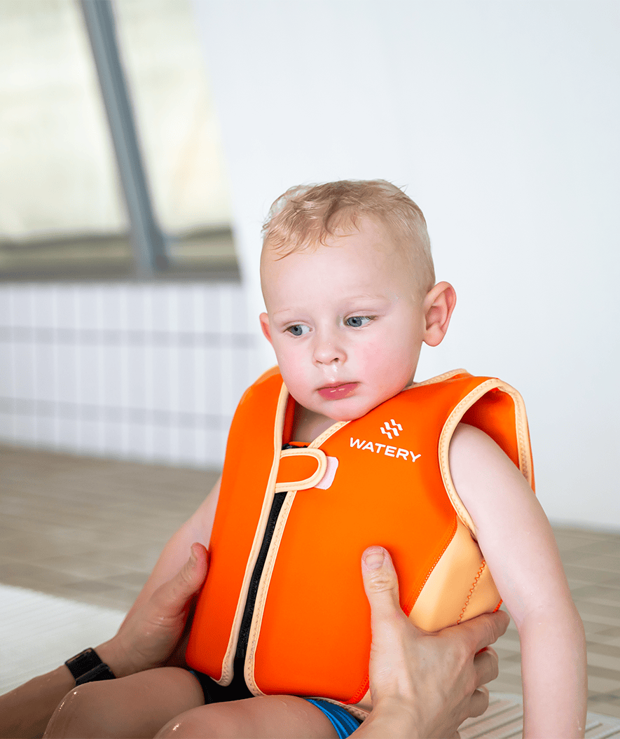 Watery swim vest for kids (2-8) - Basic - Orange