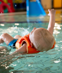 Watery swim vest for kids (2-8) - Basic - Orange