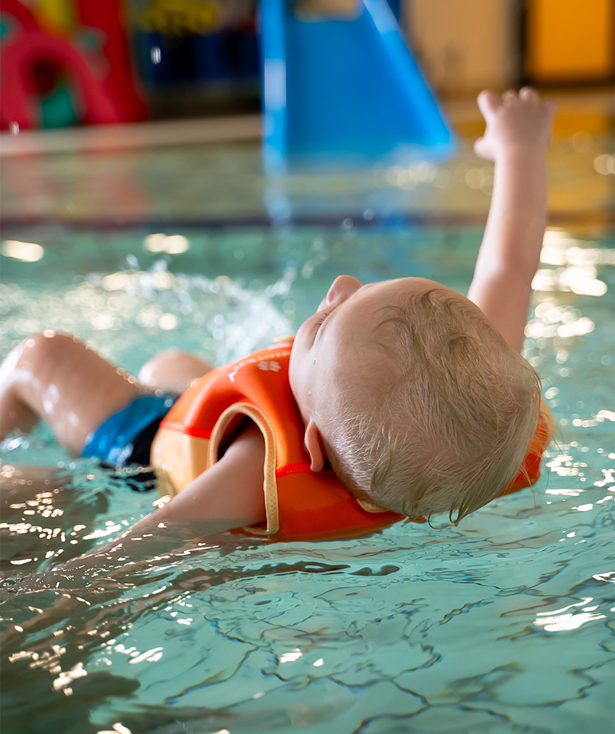 Watery swim vest for kids (2-8) - Basic - Orange