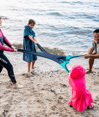 Watery UV wetsuit for kids - Calypso Full-Body - Grey/black