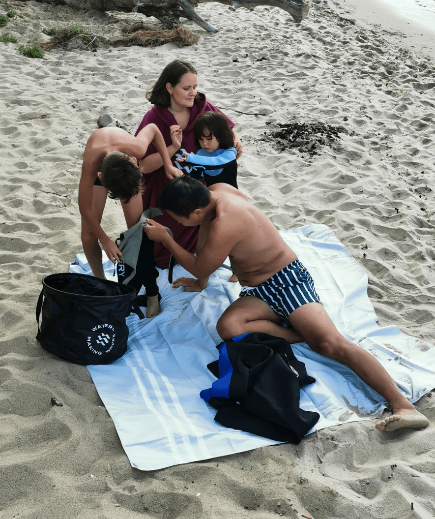 Watery microfiber towel - Eco Nebraska Family - Sand