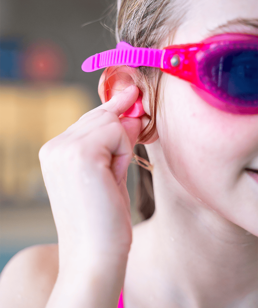 Watery earplugs for kids - Indra 6 pairs - Pink