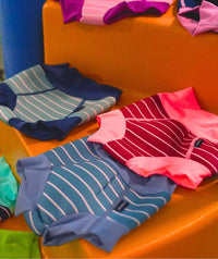 Watery swim nappies for kids - Neoprene Swim Nappy - Nordic Blue Stripes