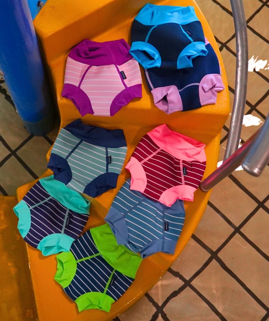 Watery swim nappies for kids - Neoprene Swim Nappy - Atlantic Orange