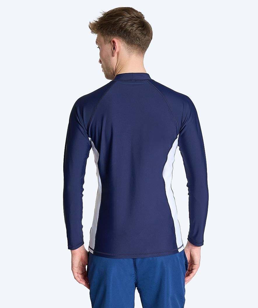 Watery UV-shirt for men - Talcott Long Sleeve Rashguard - Darkblue/white