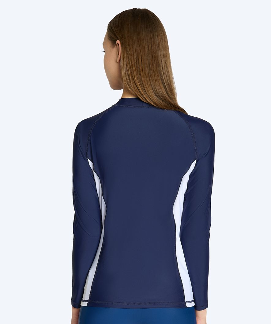 Watery UV-shirt for women - Talcott Long Sleeve Rashguard - Darkblue/white