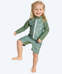 Watery UV-suit for kids - Fjord Long Sleeve Rashguard - Green