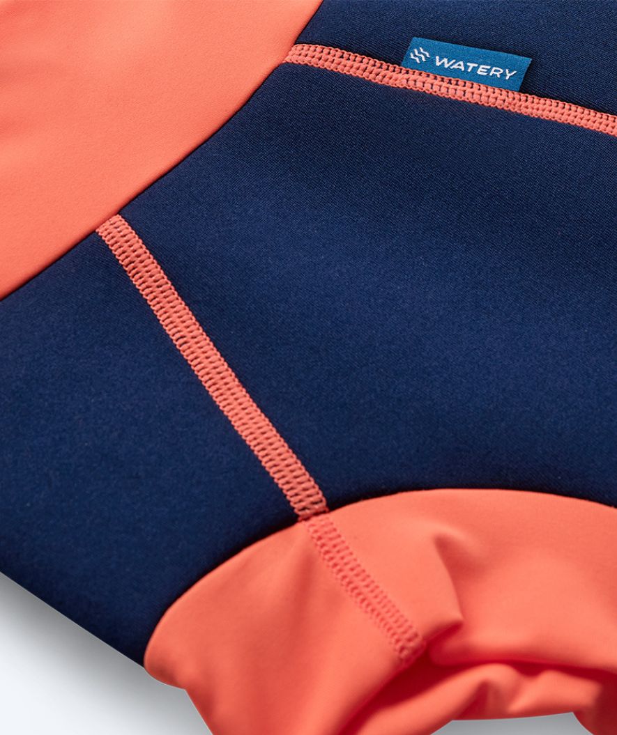 Watery swim nappies for kids - Neoprene Swim Nappy - Atlantic Orange