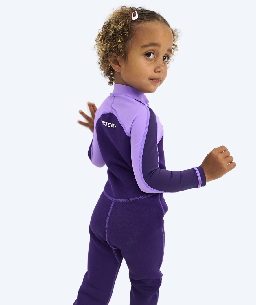 Watery UV wetsuit for kids - Calypso Full-Body - Purple
