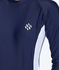 Watery UV-shirt for women - Talcott Long Sleeve Rashguard - Darkblue/white