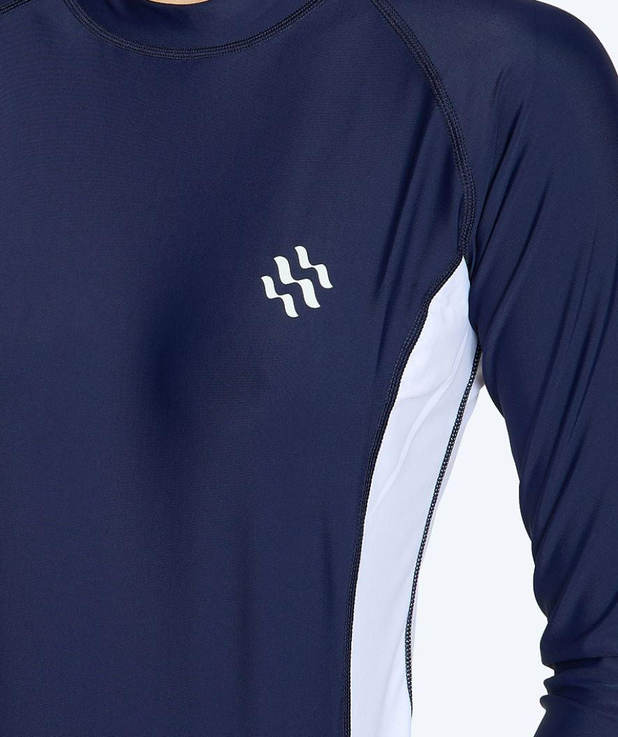 Watery UV-shirt for women - Talcott Long Sleeve Rashguard - Darkblue/white