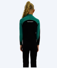 Watery UV wetsuit for kids - Calypso Full-Body - Green/black
