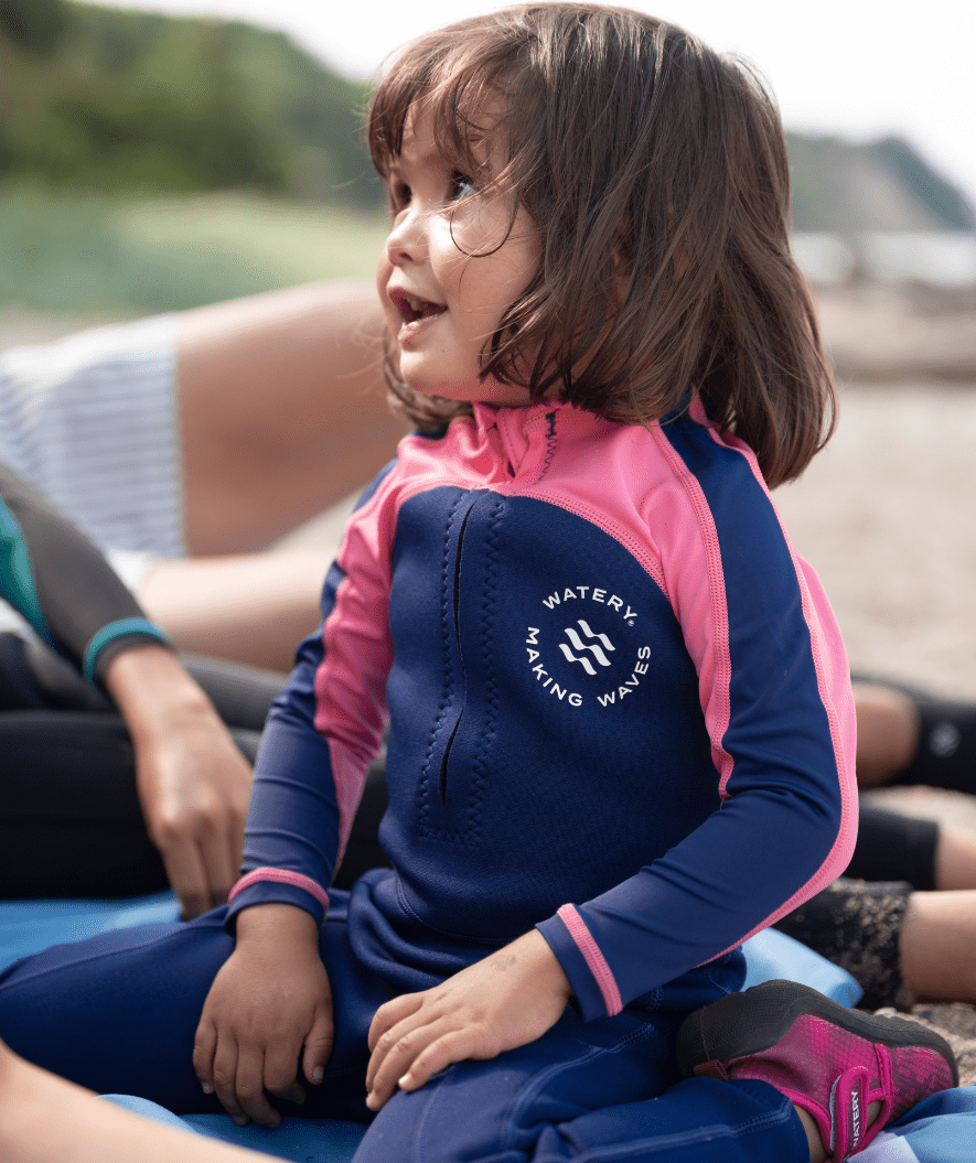 Watery UV wetsuit for kids - Calypso Full-Body - Pink