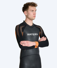 Watery wetsuit for men - Reptile Core - Black/orange