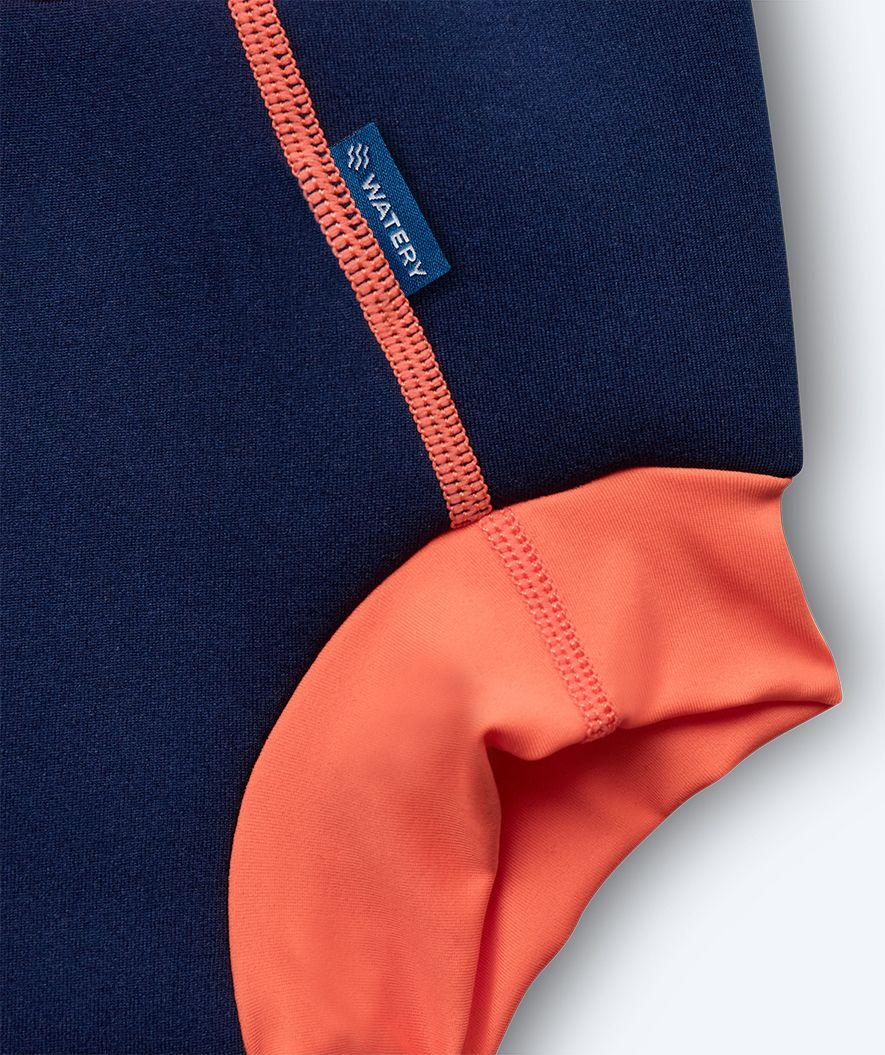 Watery swim nappies for kids - Neoprene Swim Nappy - Atlantic Orange