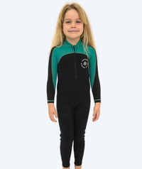 Watery UV wetsuit for kids - Calypso Full-Body - Green/black