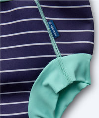 Watery swim nappies for kids - Neoprene Swim Nappy - Turquoise Stripes