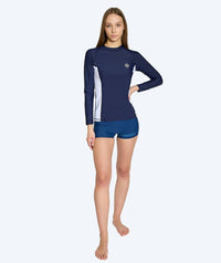 Watery UV-shirt for women - Talcott Long Sleeve Rashguard - Darkblue/white