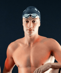 Watery Elite swim goggles - Poseidon Mirror - White/silver