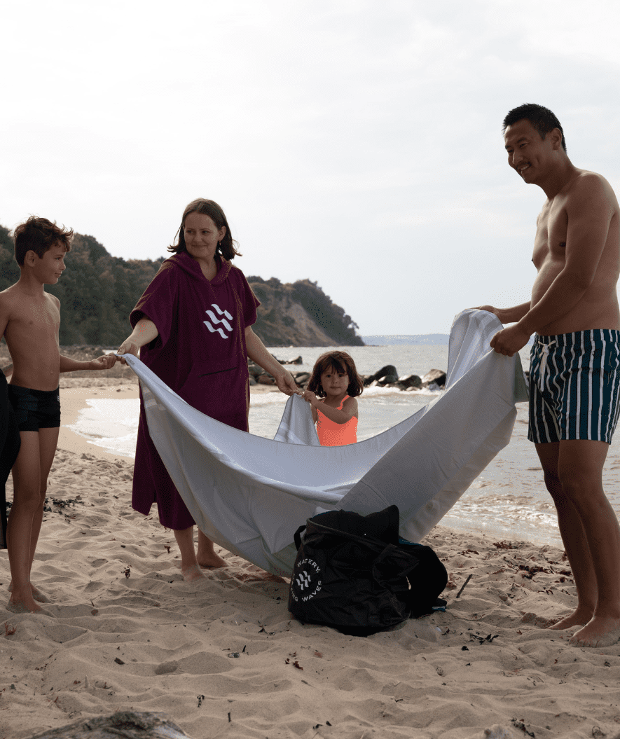 Watery microfiber towel - Eco Nebraska Family - Sand