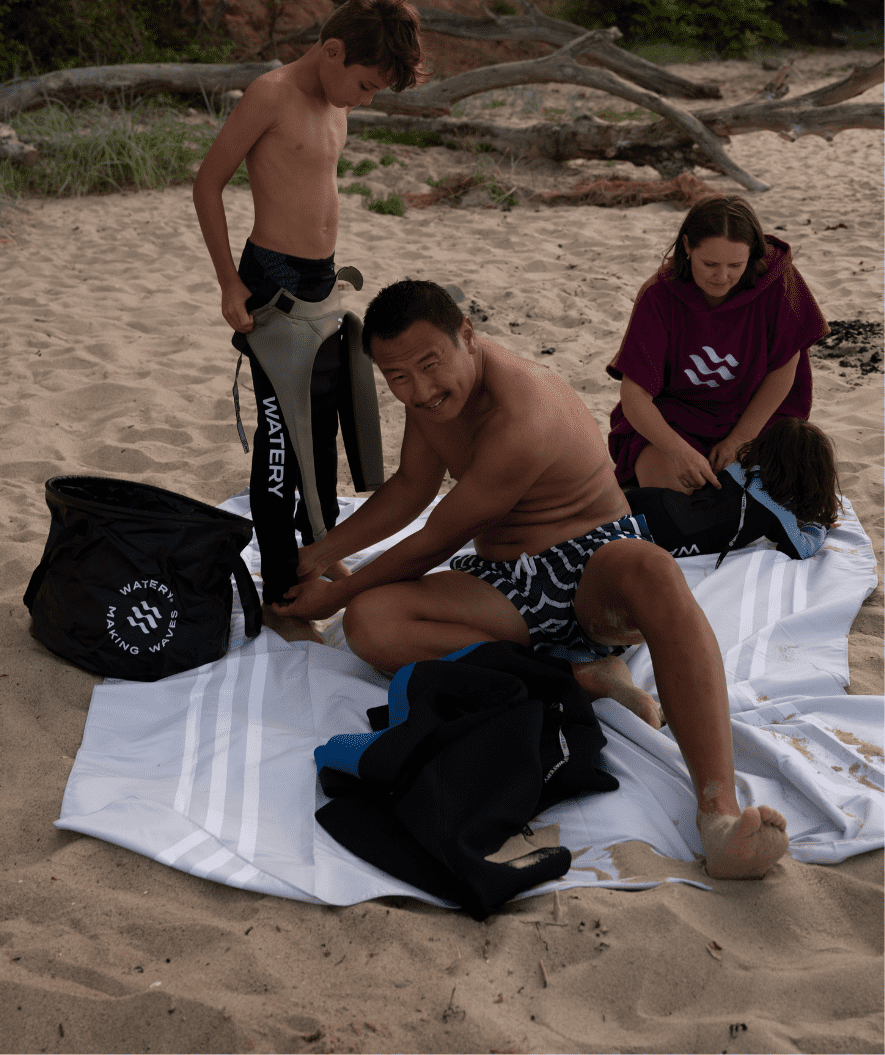 Watery microfiber towel - Eco Nebraska Family - Sand