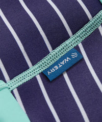 Watery swim nappies for kids - Neoprene Swim Nappy - Turquoise Stripes