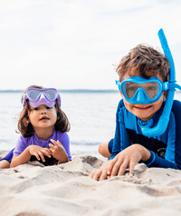 Watery Combo snorkel set for kids - Cliff - Dark blue
