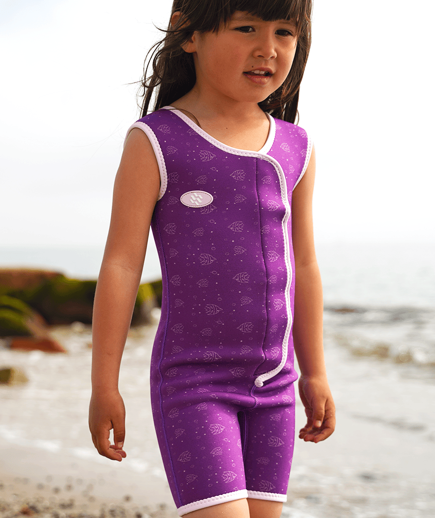 Watery wetsuit for kids - Baia Shorty - Atlantic Turquoise