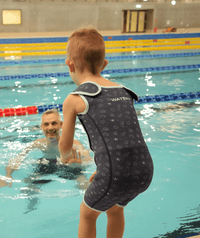Watery wetsuit for kids - Baia Shorty - Atlantic Turquoise