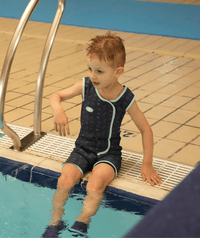 Watery wetsuit for kids - Baia Shorty - Atlantic Turquoise