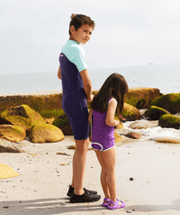 Watery wetsuit for kids - Baia Wrap - Atlantic Purple