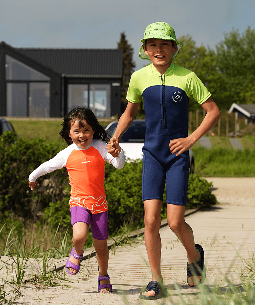 Watery sunhat for kids - Cascade - Green